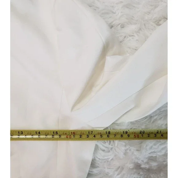 NWT Zara Sz S White Jacket Blazer Professional Career Casual Gold Buttons Lined - Picture 14 of 15